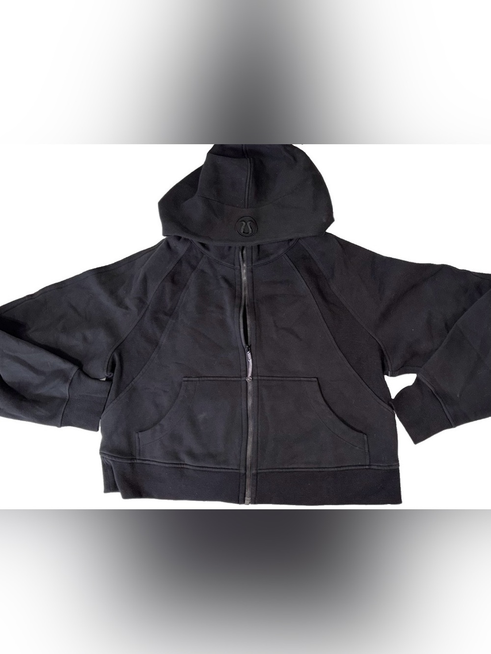 NWT LULULEMON MEDIUM/LARGE SCUBA OVERSIZED FULL ZIP HOODIE AUTHENTIC BLACK $128